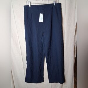 Airmenty XL mens Wide Leg Blue Pants Nwt